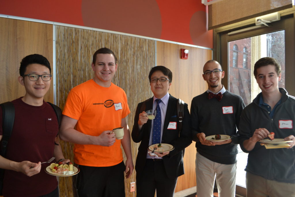 Pictured: Recipients Junyong Song, Ben Elmakias, Ethan Kay, and friends
